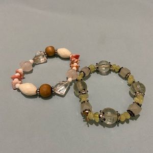 Beaded Bracelet Pair